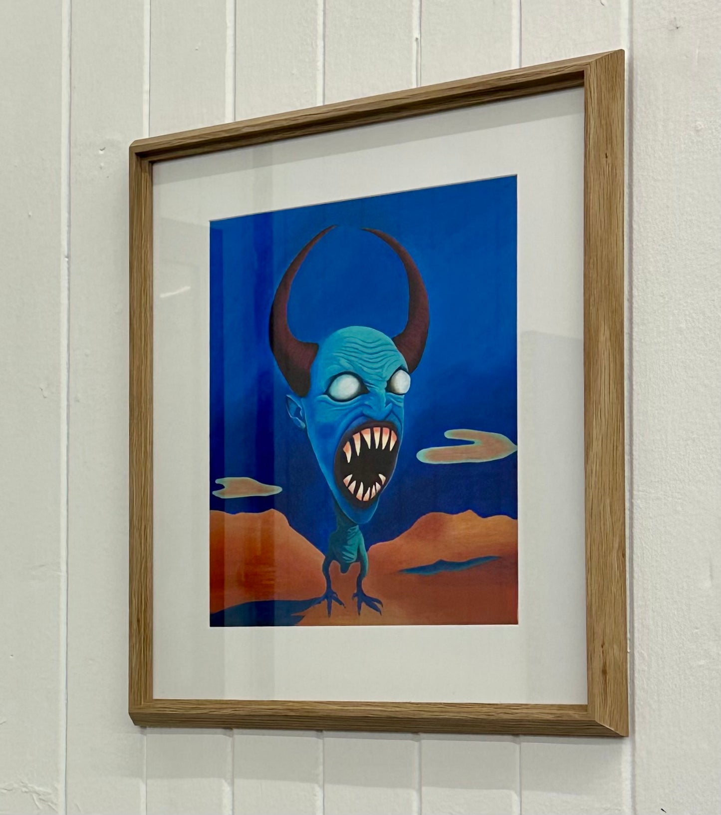 “Pretty Prick”, Acrylic on Canvas, 25.4 x 31.5cm (Framed)
