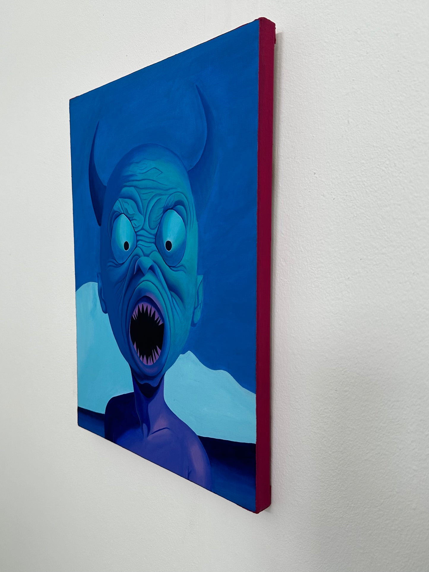 "SUBJECT
666", Acrylic on Canvas,
30.4 X
40.6 CM, 2024