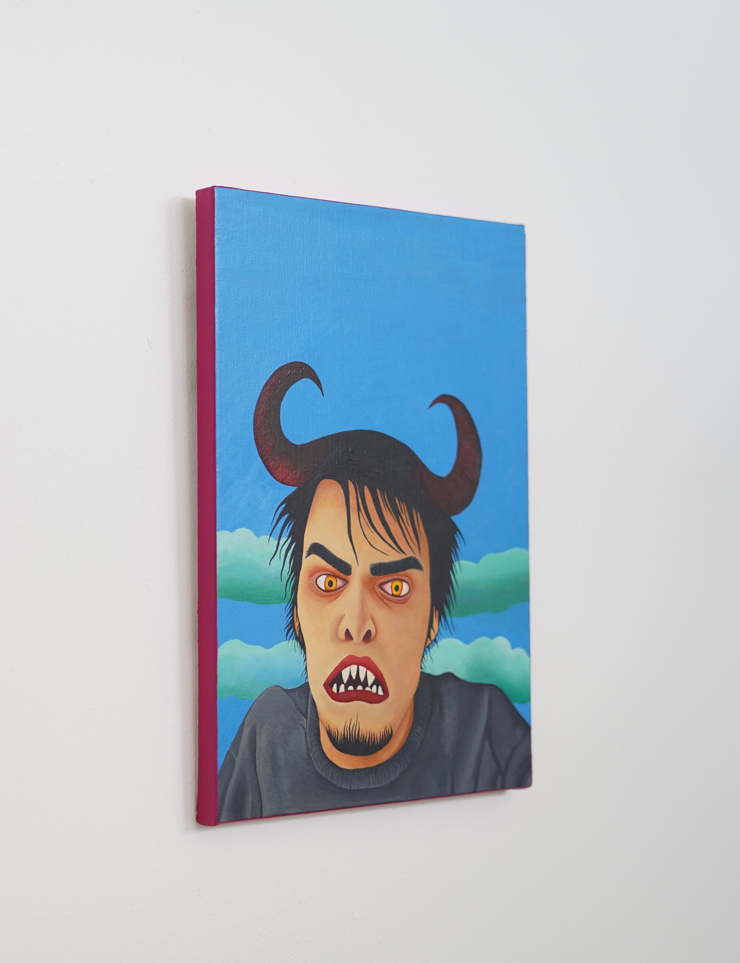 "SUBJECT
333", Acrylic on Canvas, 
30.4 X
40.6 cm, 2024