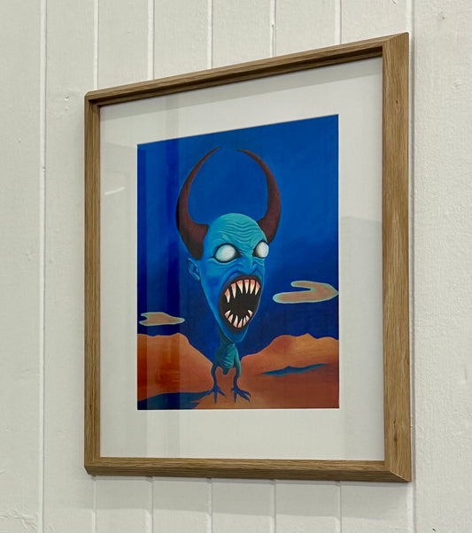 “Pretty Prick”, Acrylic on Canvas, 25.4 x 31.5cm (Framed)