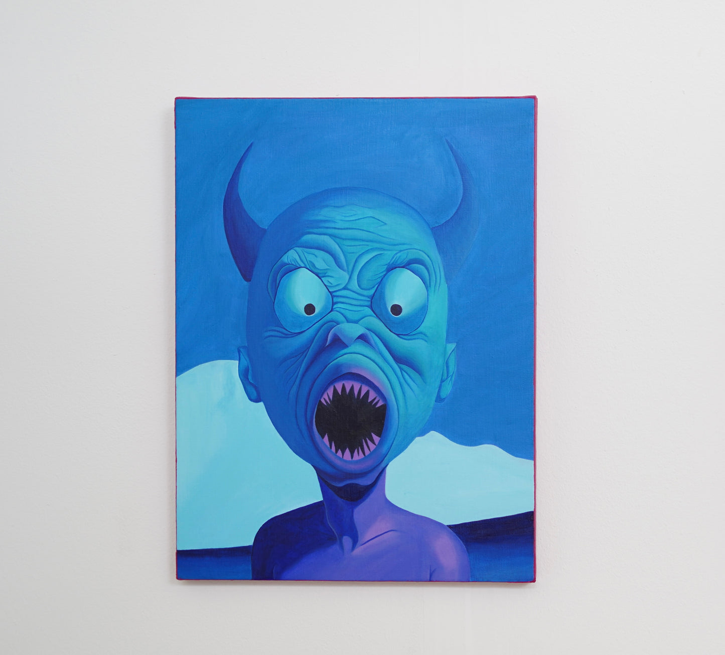 "SUBJECT
666", Acrylic on Canvas,
30.4 X
40.6 CM, 2024
