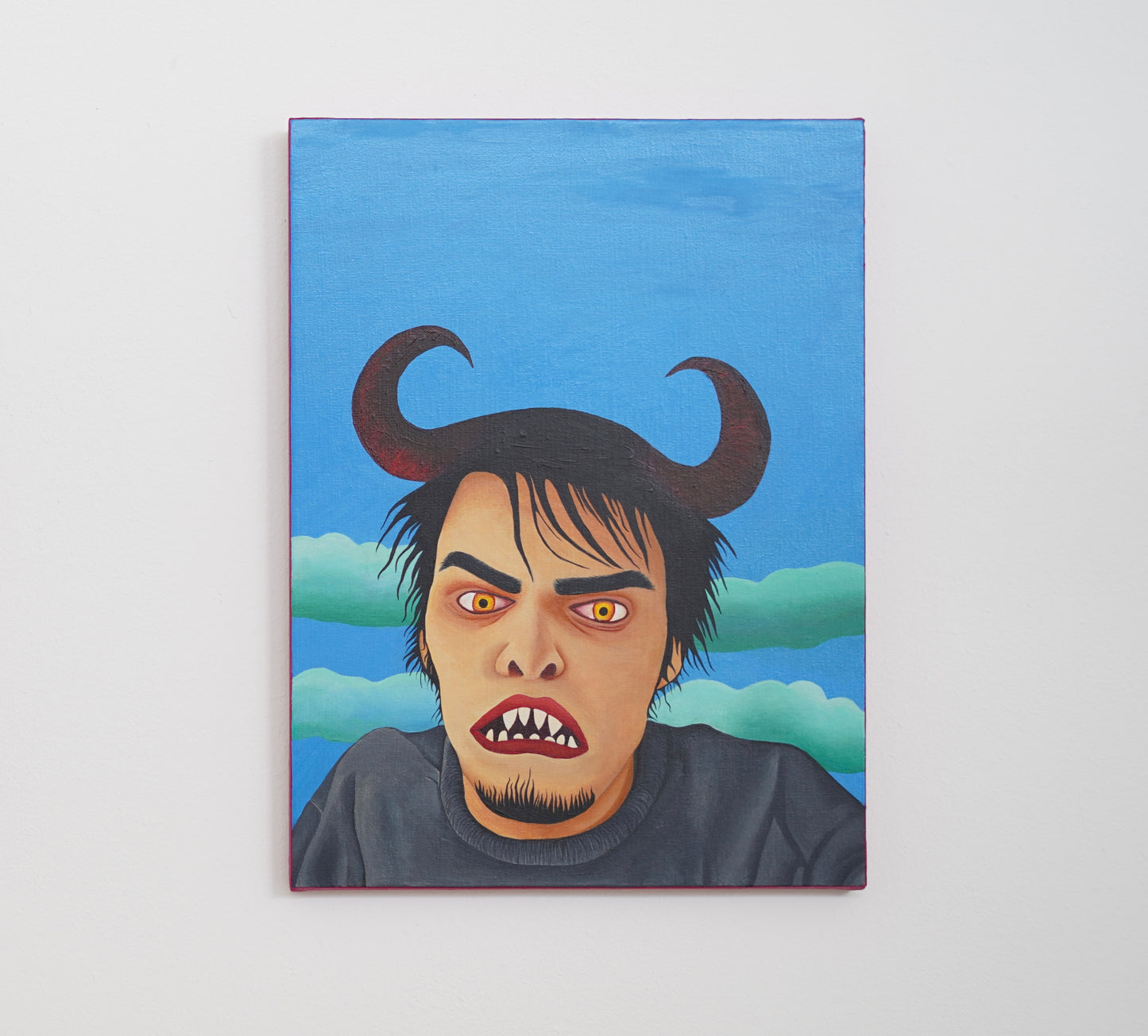"SUBJECT
333", Acrylic on Canvas, 
30.4 X
40.6 cm, 2024